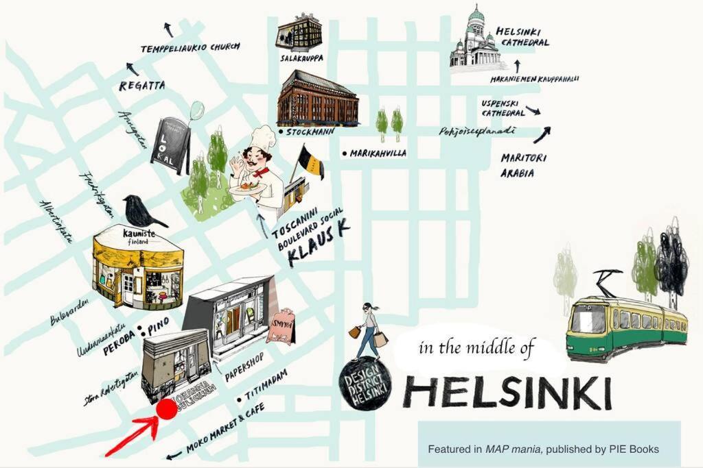 Scandinavian 2-Rooms Apartment City Center Helsinki Buitenkant foto